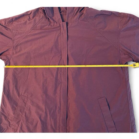 Eileen Fisher Dark Purple Raincoat L 46” Chest Lightweight Rain Jacket - Picture 5 of 7